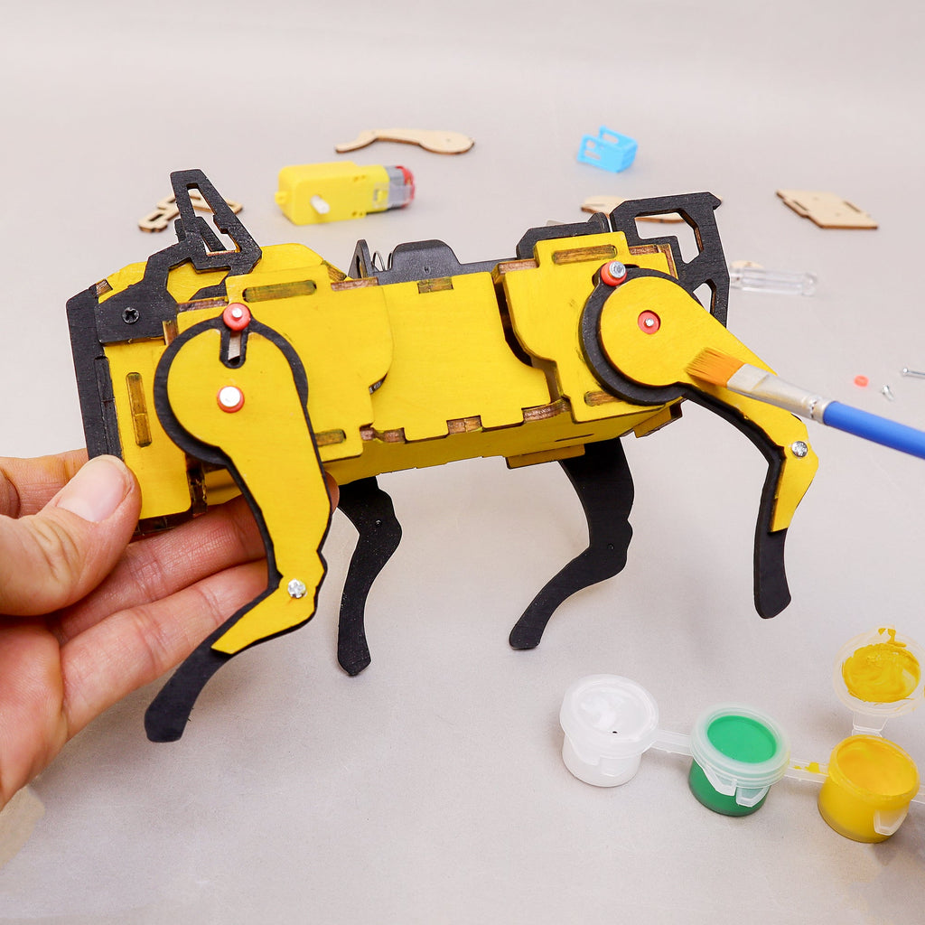 Robot Dog STEM Kit – Sound-Activated DIY Robot Toy
