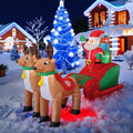 8 FT Christmas Inflatable Santa Outdoor Yard Decoration with LED Lights