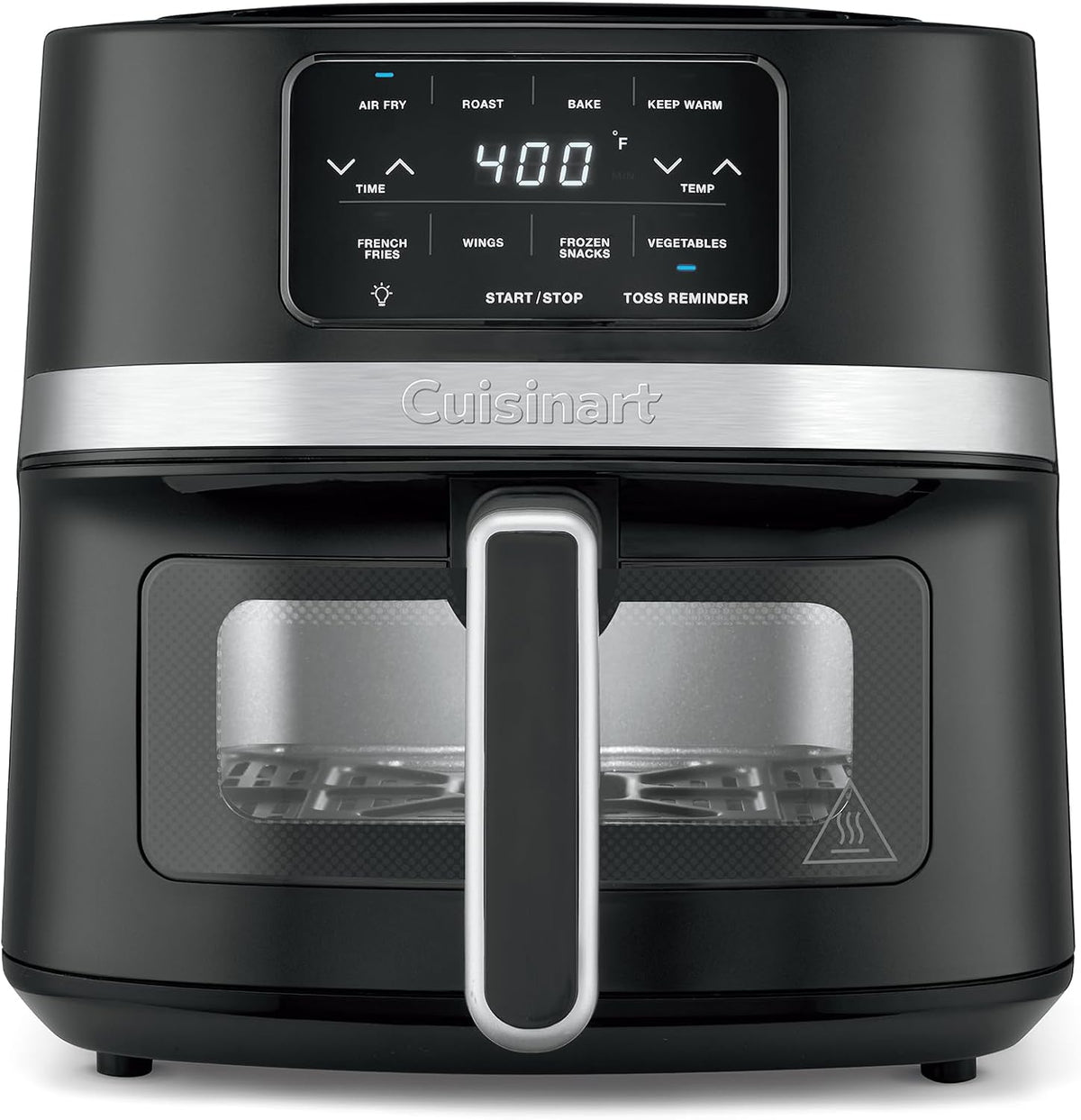 Cuisinart Dual Basket Air Fryer, Two Baskets Totals 11 QT, 4 Function Air Fryer to Air Fry, Roast, Bake & Keep Warm, Features Sync Finish & Settings, Toss Reminder, Automatic Warm Mode & Auto-Pause