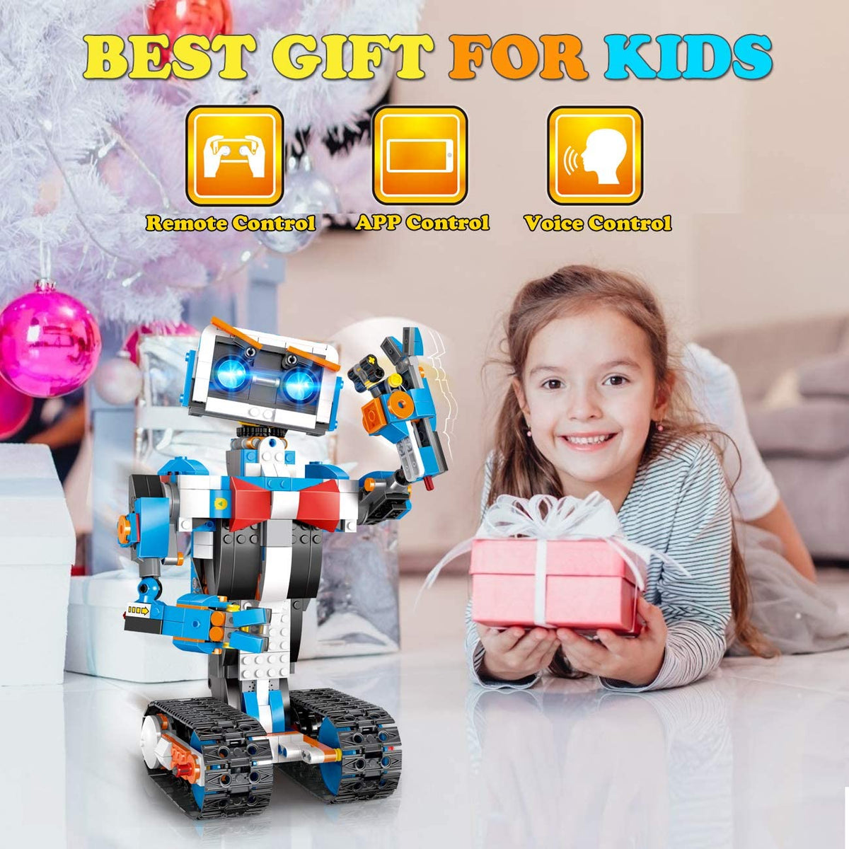 Hello Robot STEM Building Kit – Programmable Voice-Control Robot, Ages 8–12