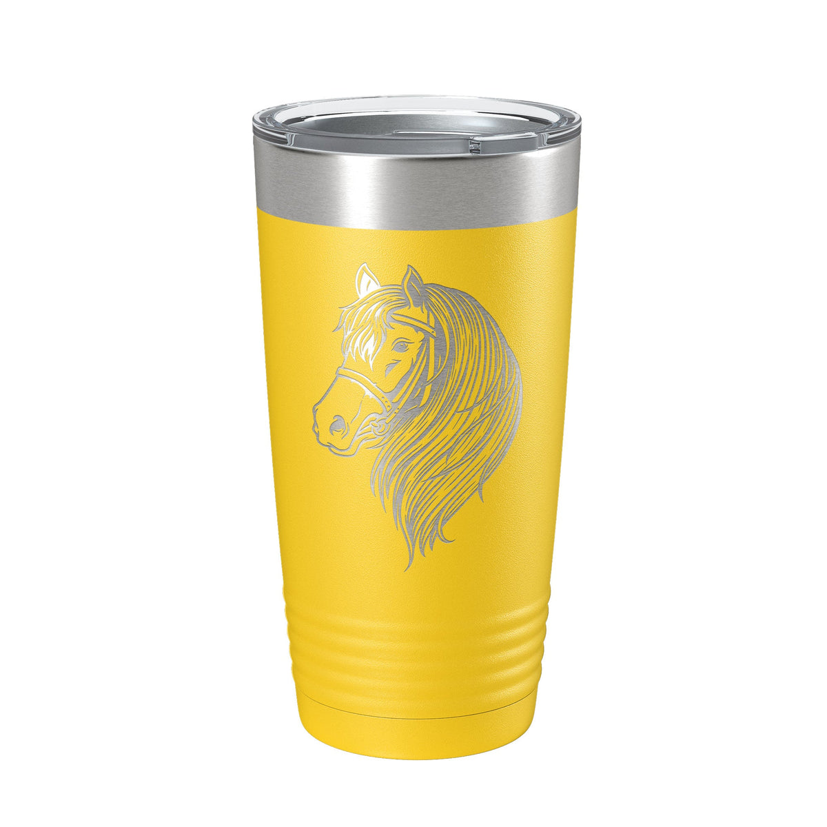 Horse Face Tumbler Horseback Rider Travel Mug Equestrian Gift Insulated Laser Engraved Coffee Cup Horse Lover Farmer 20 oz