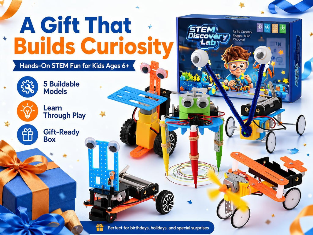 Young Inventor Robot Lab – Build 5 STEM Robots, Ages 6–12