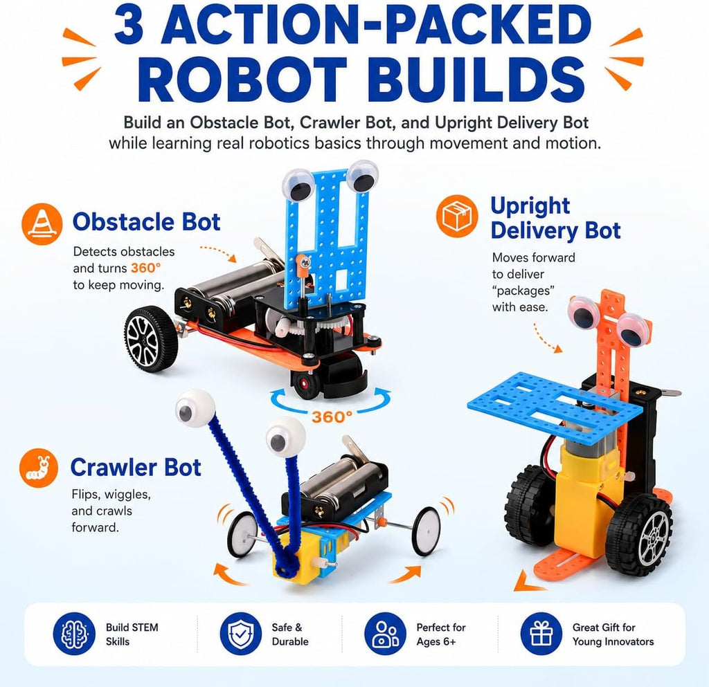 Young Inventor Robot Lab – Build 5 STEM Robots, Ages 6–12