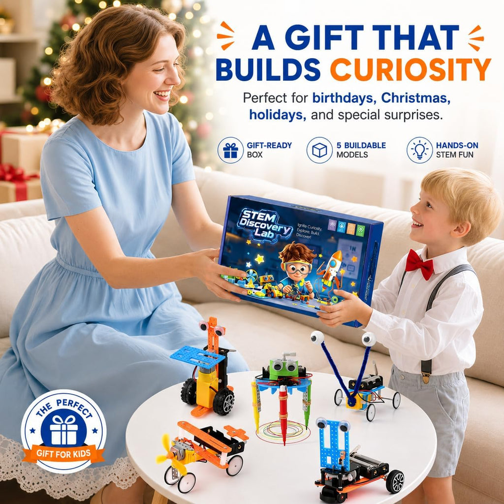 Young Inventor Robot Lab – Build 5 STEM Robots, Ages 6–12
