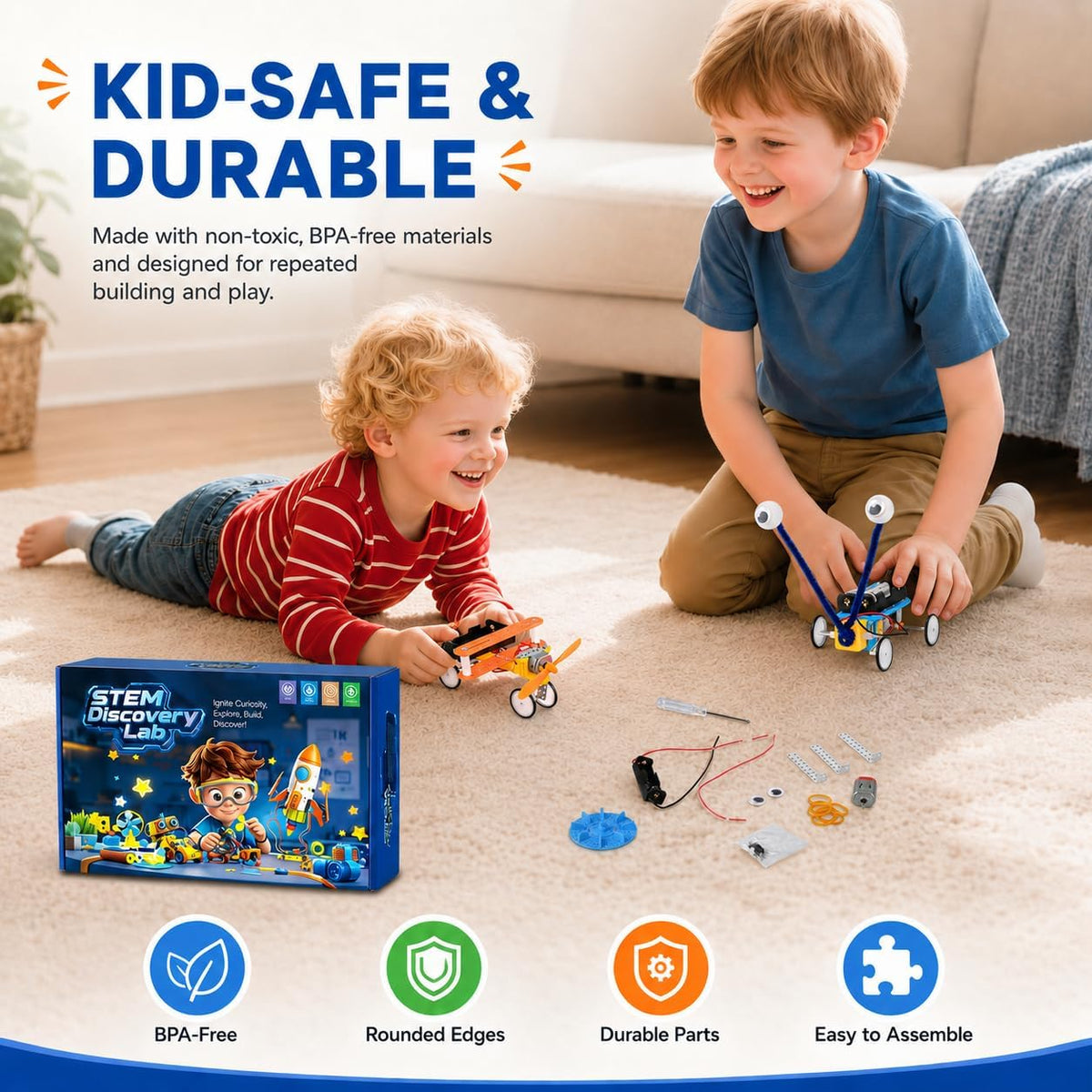 Young Inventor Robot Lab – Build 5 STEM Robots, Ages 6–12