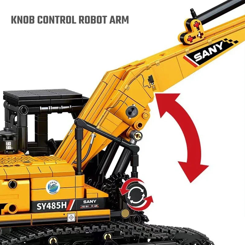 SEMBO 1022-Piece Excavator Building Bricks Set – Construction Vehicle Model, Ages 6+