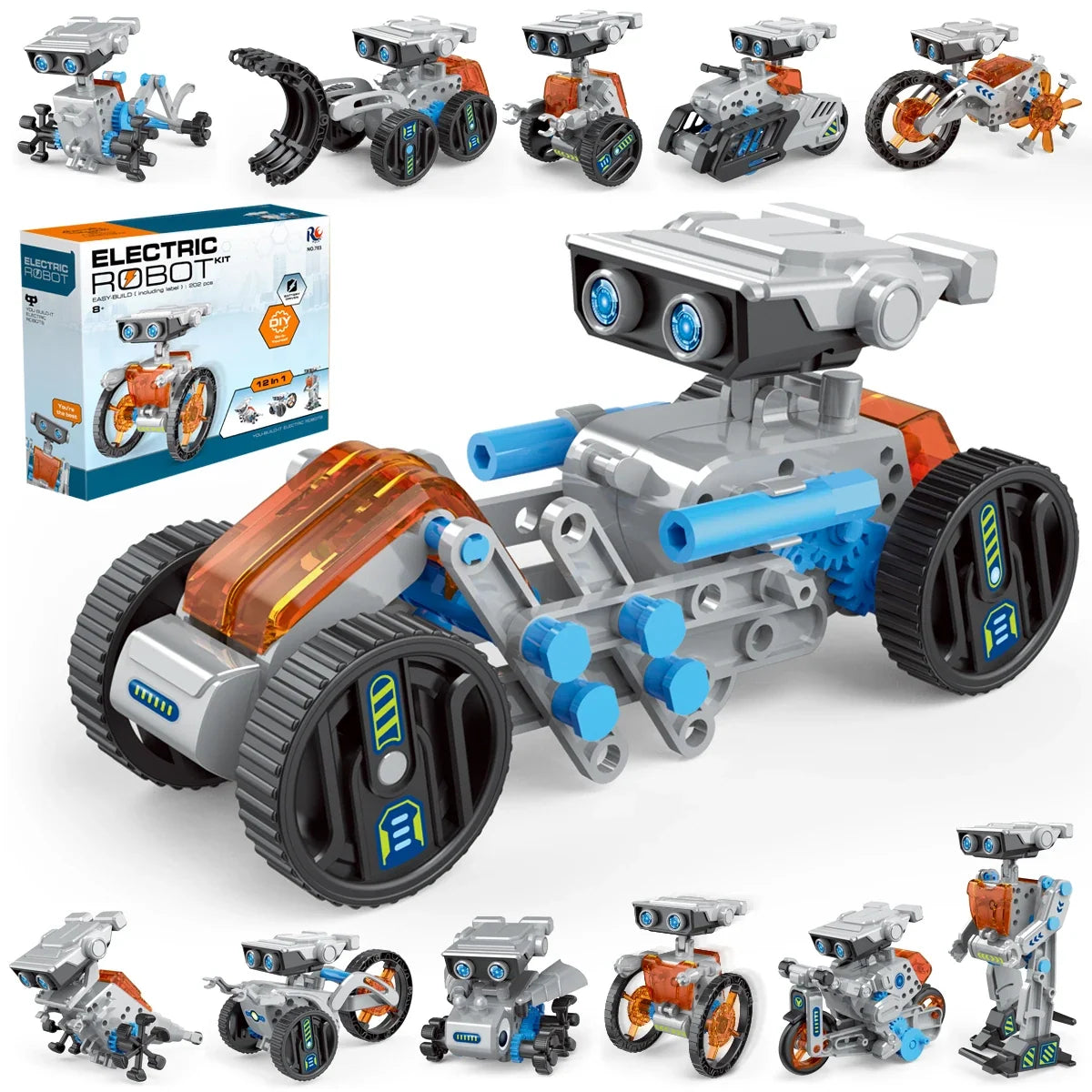 12-in-1 Solar Robot Science Kit – DIY STEM Building Toy, Ages 6+