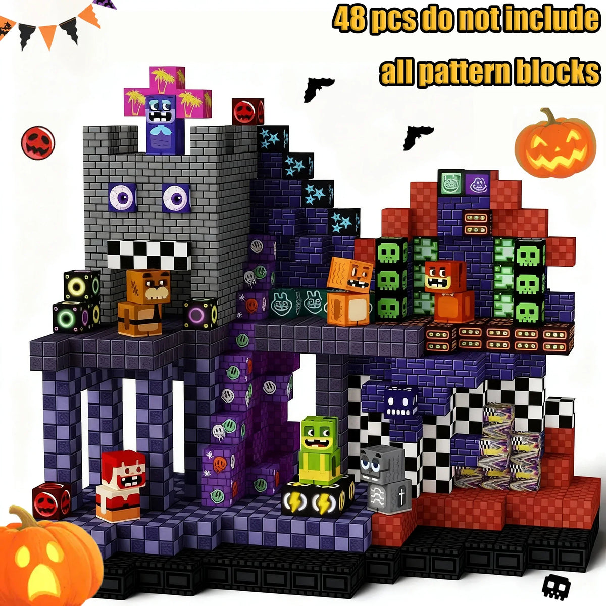 Magnetic Building Blocks Castle & Villa Set – STEM Construction Toy, Ages 3+