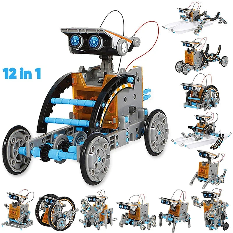 12-in-1 Solar Robot Science Kit – DIY STEM Building Toy, Ages 6+