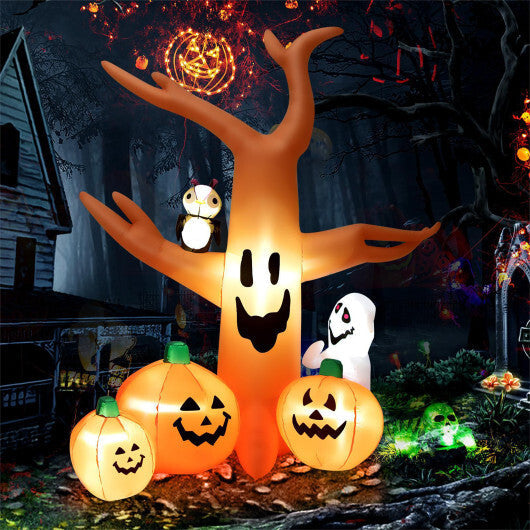 8 Feet Halloween Inflatable Dead Tree with LED Lights