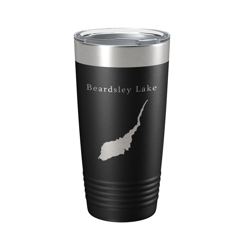 Beardsley Lake Map Tumbler Travel Mug Insulated Laser Engraved Coffee Cup California 20 oz