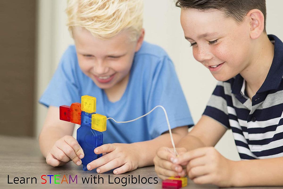 4M Logiblocs Smart Circuits Kit – Plug-and-Play Electronics STEM Kit, Ages 5+